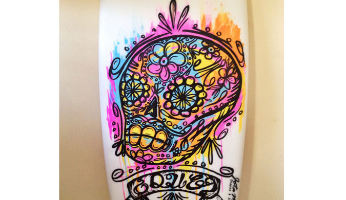 Sugar skull. Illustration: <a href=\"https://instagram.com/dcasted\">@Dcasted</a>