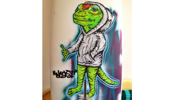 Sketchy gecko. Illustration: <a href=\"https://instagram.com/dcasted\">@Dcasted</a>