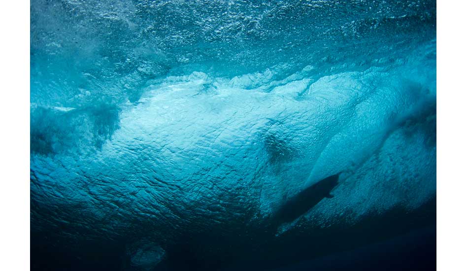 This was a choppy day at Cloudbreak so I decided to try to take some shots underwater. This one came out best. Photo: <a href=\"https://www.davenilsenphotography.com/\">Dave Nilsen</a>
