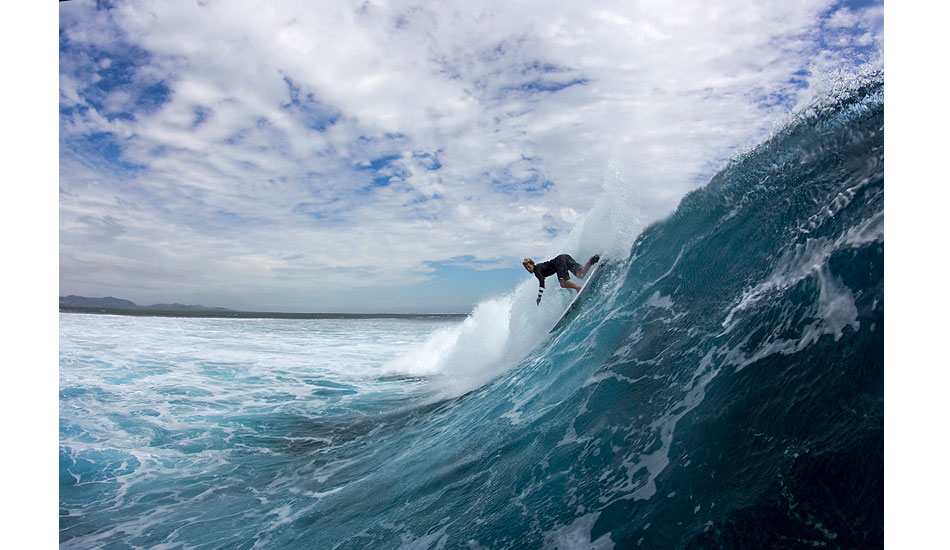 John John was in Fiji for a few days practicing for the Hurley Pro when I managed to get this one at Cloudbreak. Photo: <a href=\"https://www.davenilsenphotography.com/\">Dave Nilsen</a>
