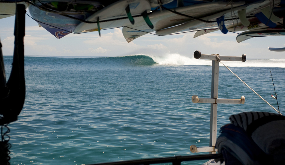 Indonesia. This righthander in Northern Indo needs a big west swell and just the right wind. It is hard to score as good as this day, but when it is on it is one of the best rights in the archipelago. Image: <a href=\"https://www.sparkesphoto.com\" target=\"_blank\">Sparkes</a>
