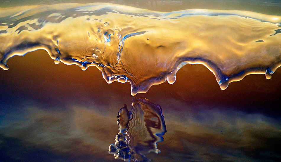 With the combination of flood waters and glassy conditions, this little 10cm beauty formed perfectly creating a pretty special moment. Photo: <a href=\"https://www.debmwaveart.webs.com/\" target=_blank>Deb Morris</a>.