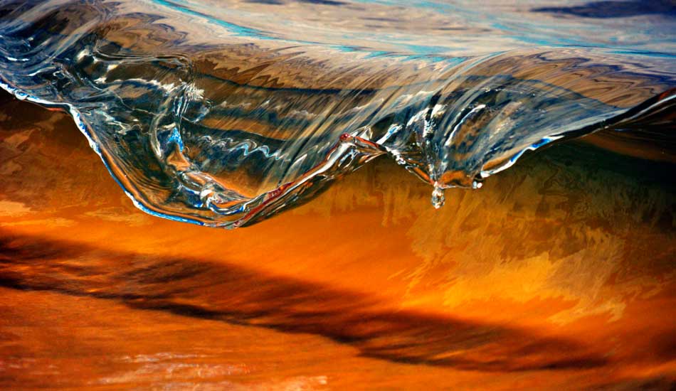 Escaping flood waters added some great colors to the mini peaks on this day. Photo: <a href=\"https://www.debmwaveart.webs.com/\" target=_blank>Deb Morris</a>.