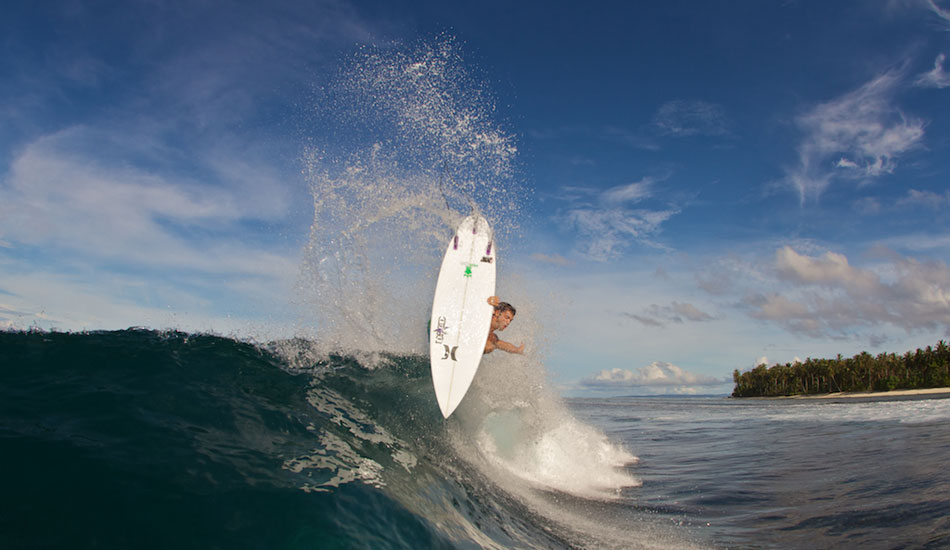 Alejo Muniz in the Mentawais. Photo: Eduardo Fleck
