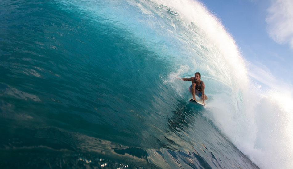 Jean da Silva, tucked right in. Mentawai perfection. Photo: Eduardo Fleck