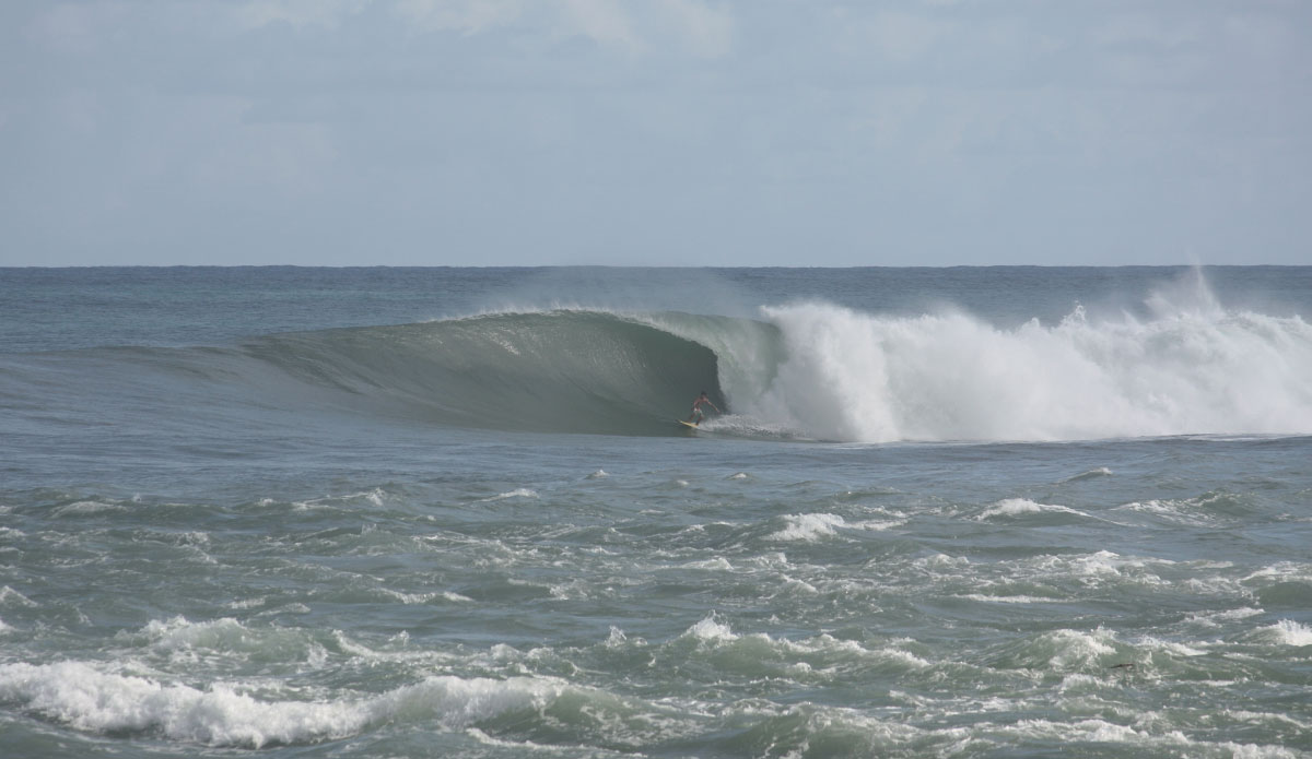 Backhanded barrels with no one to see. Photo: <a href=\"https://www.waterwaystravel.com/\">  Waterways</a>