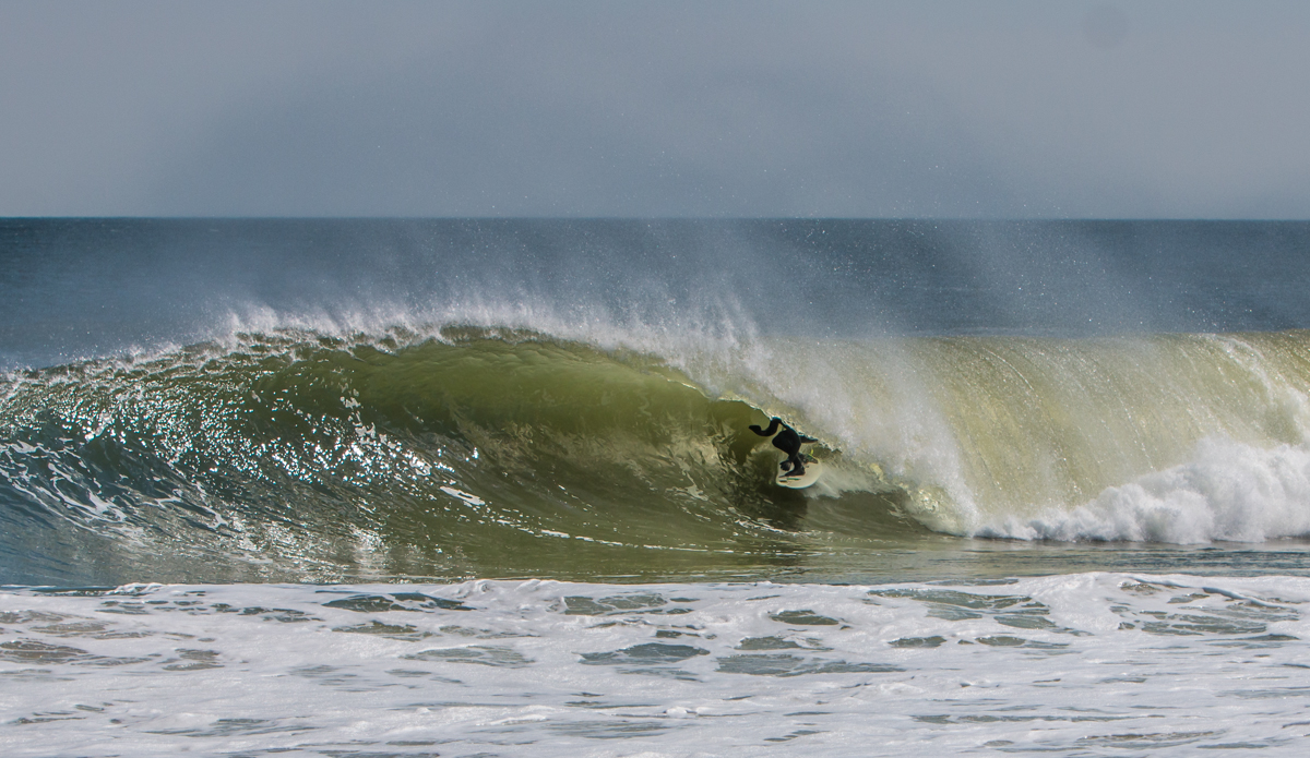 Brian Robinson: This was the barrel ride of the day back in early spring.  Everyone on the beach was hooting and hollering when he came out clean. Photo: <a href=\"https://DonCooperPhotography.zenfolio.com\">Don Cooper</a>