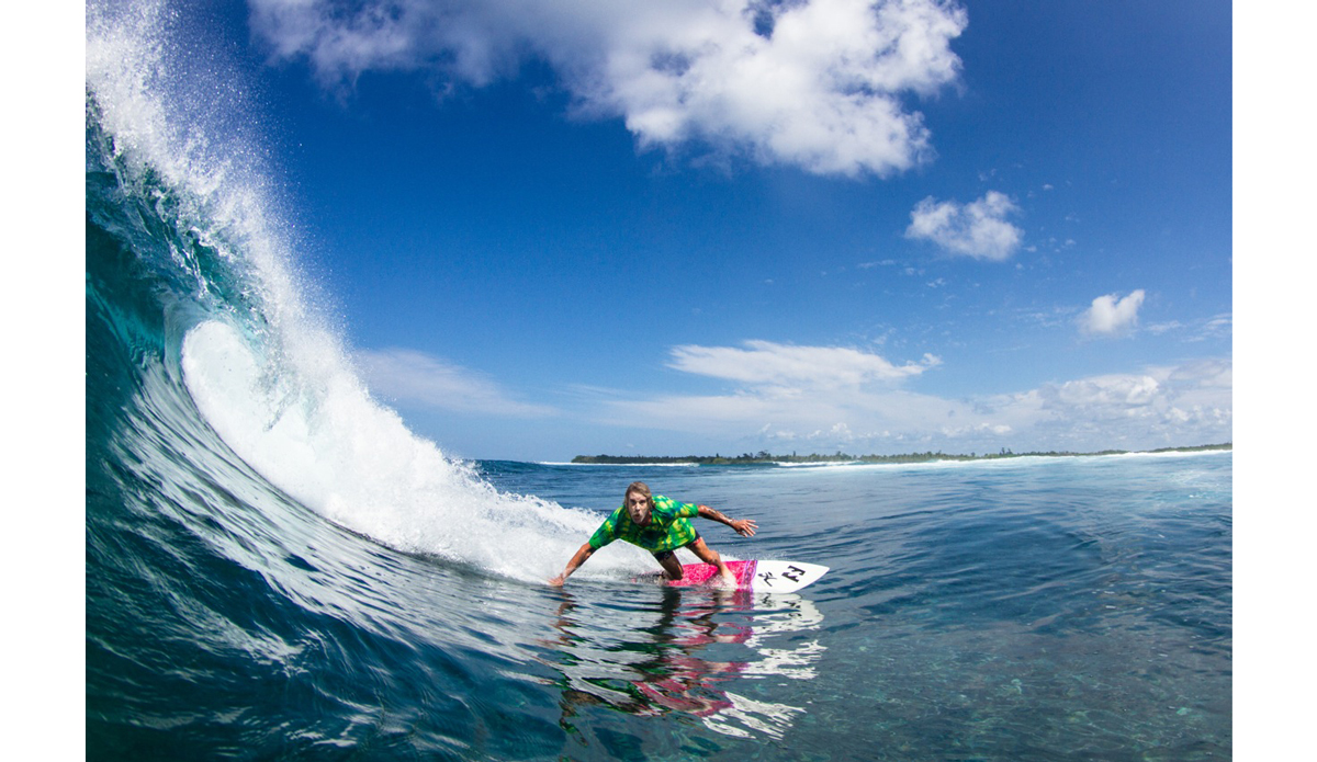 It\'s always fun to surf a new spot and this was one of those spots. It\'s a secret spot that the Kandui guys found and we surfed here a lot. It\'s a very fun right hander and there was only just our camp out there which made it really special. It\'s always fun to surf with just your friends. Photo: <a href=\"https://islandeyephotography.zenfolio.com/\">Islandeye Photography</a>