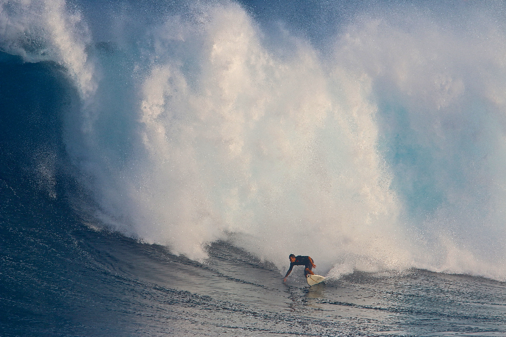 Maui boy Tom Dosland charging.