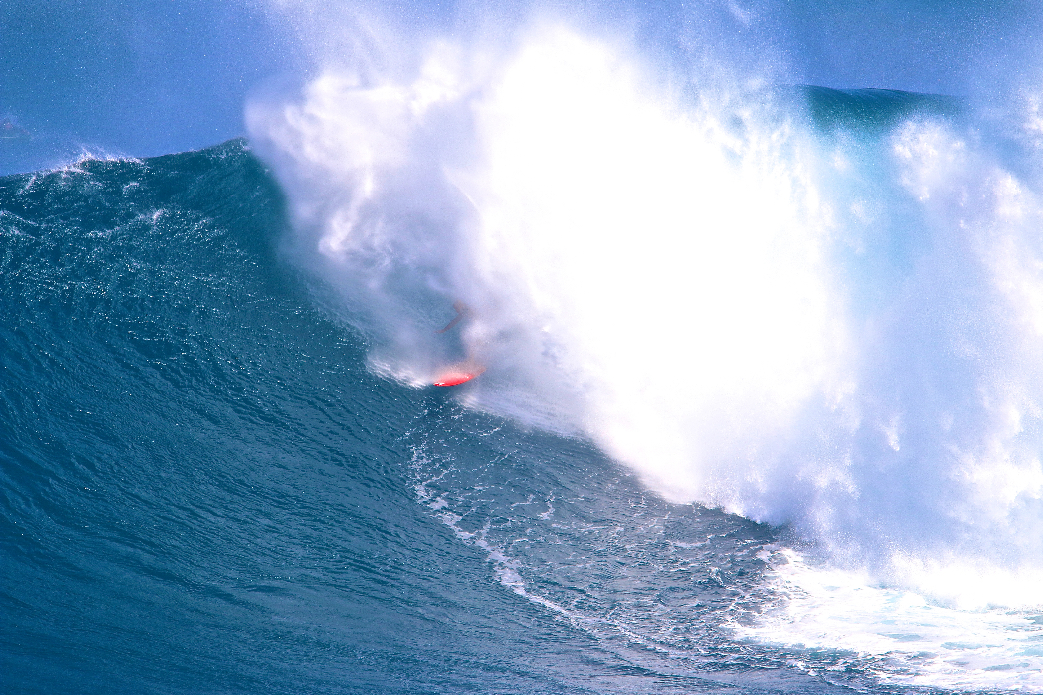 And he gets spit out.