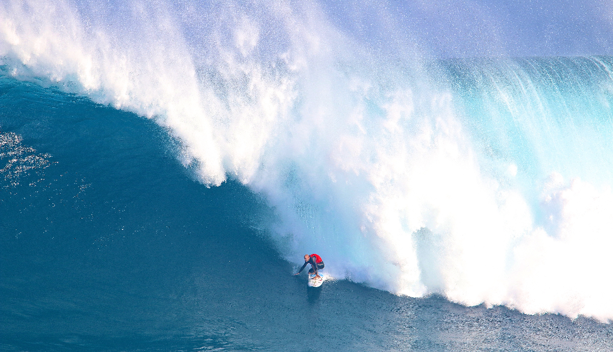 Shane Dorian not quote making it around the section.