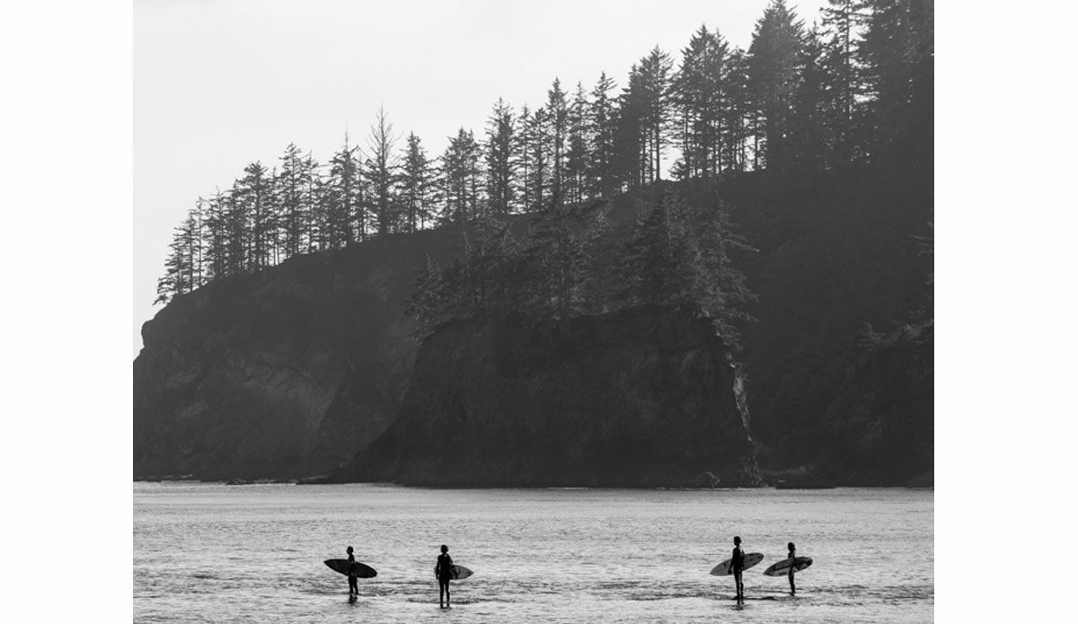 It\'s sharky up north. Surfers stand on rocks in the lineup waiting for the next set. Photo: <a href=\"https://www.instagram.com/ryan_meichtry\">@ryan_meichtry</a>