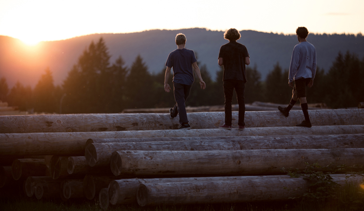 William Banks, Noah Wegrich, and Dane Anderson taking a moment to watch the sunset. Photo: <a href=\"https://www.instagram.com/ryan_meichtry\">@ryan_meichtry</a>