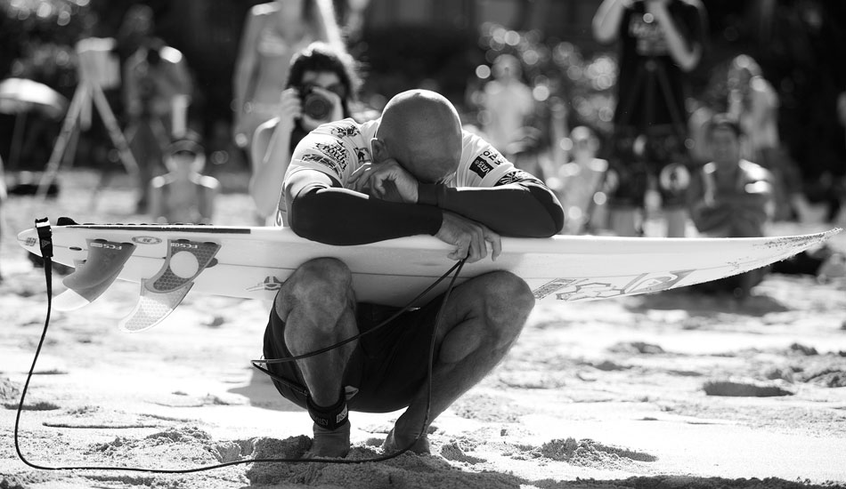 Kelly Slater, getting his mind right. Photo: <a href=\"https://mattdunbar.com.au\">Matt Dunbar</a>