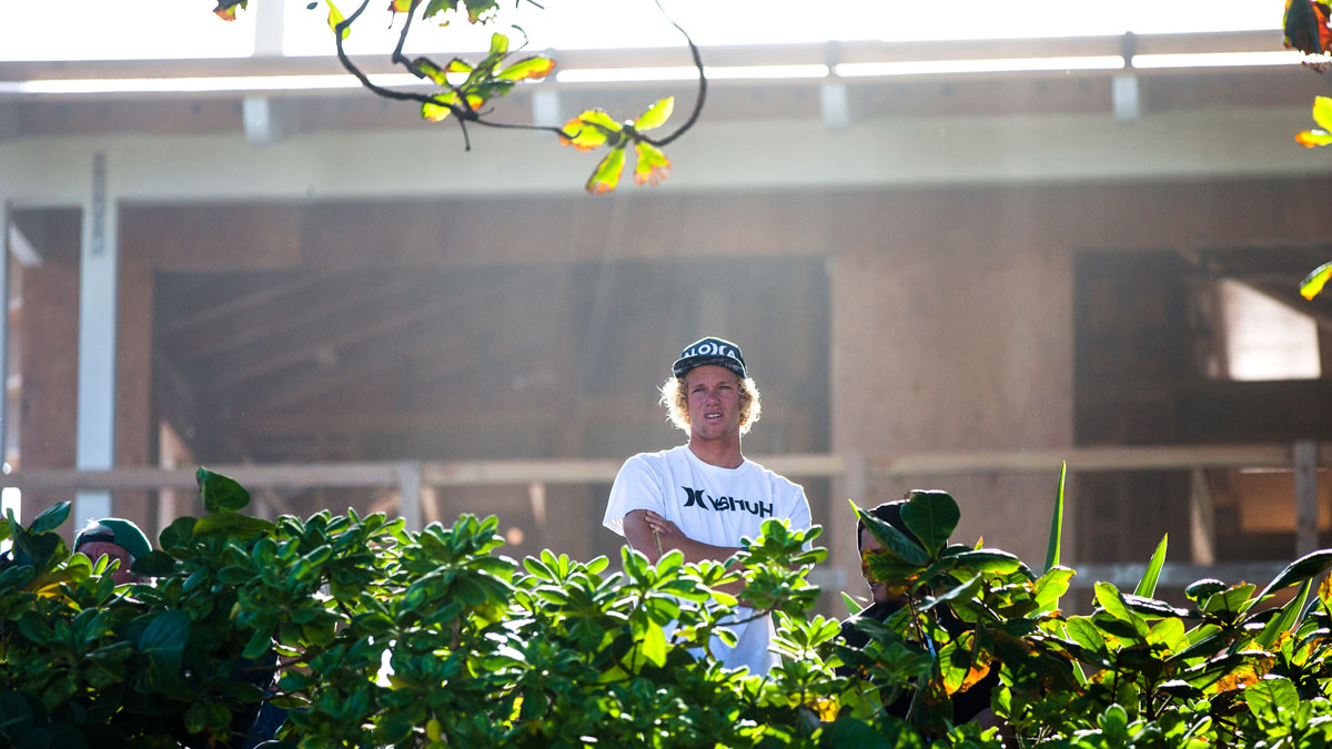 John John Florence surveying his kingdom. Photo: <a href=\"https://mattdunbar.com.au/\"> Matt Dunbar</a>