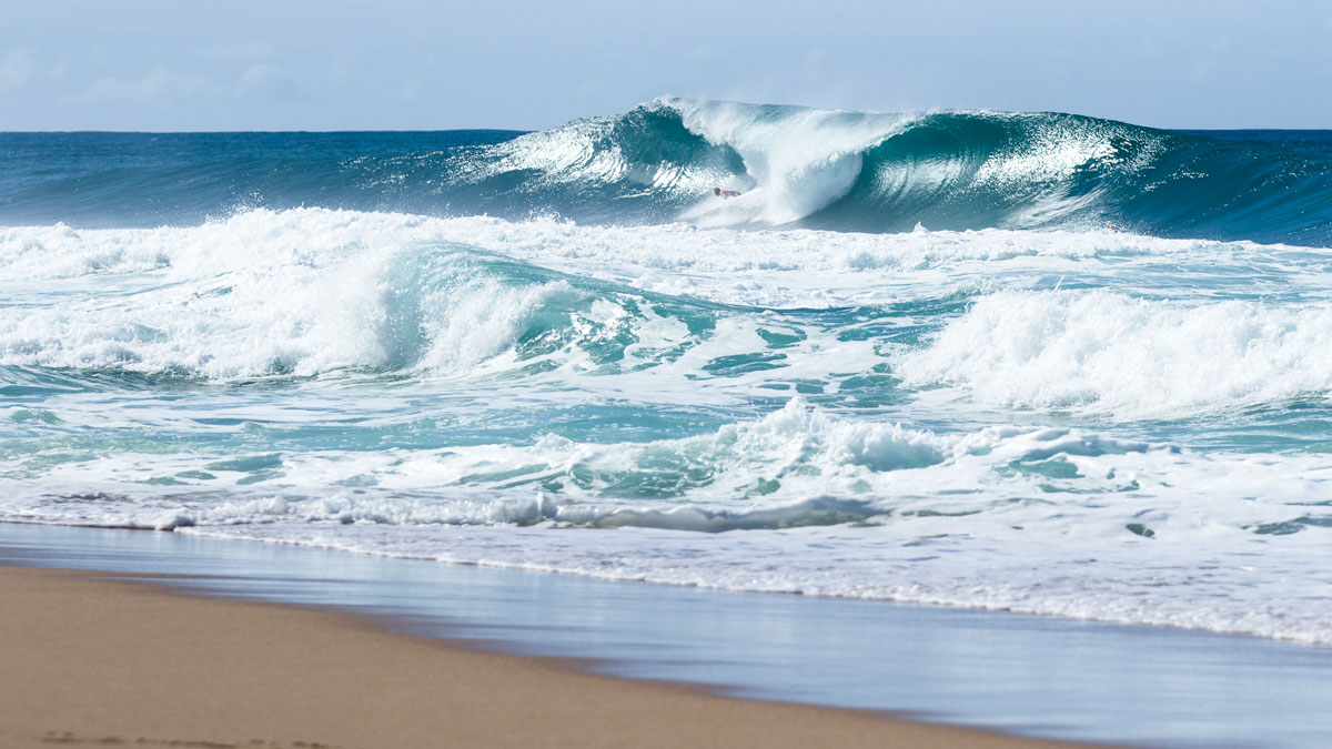 Owen Wright staring down a solid wall. Photo: <a href=\"https://mattdunbar.com.au/\"> Matt Dunbar</a>
