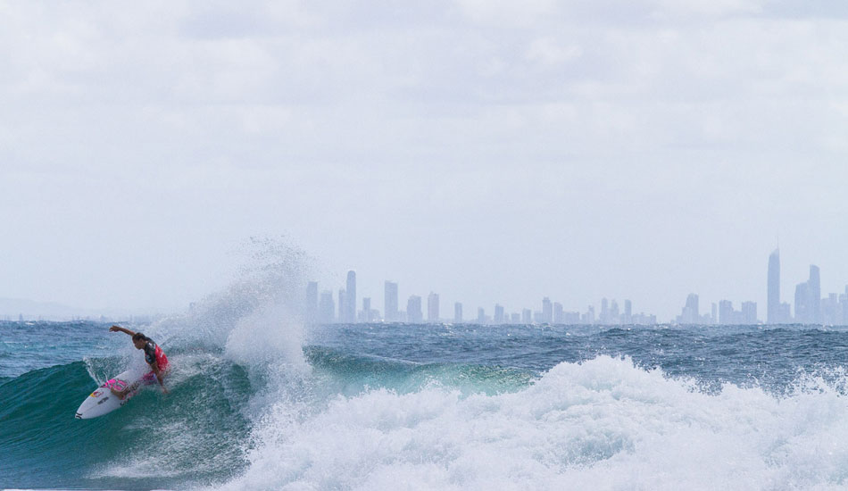 Scorching power turn, courtesy of Julian Wilson. Photo: <a href=\"https://instagram.com/jamesboothphoto\">James Booth</a>/<a href=\"https://instagram.com/charliehardy\">Charlie Hardy</a>