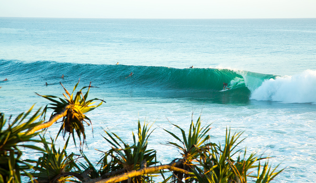 Burleigh from land. Photo: <a href=\"https://www.instagram.com/dylan_brayshaw/\">Dylan Brayshaw </a>