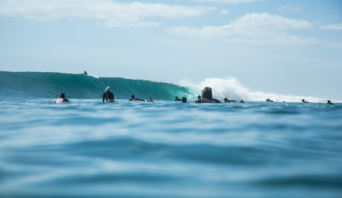 Same day. An outer sand bank called \"Sharkies\" explodes. Photo: <a href=\"https://www.instagram.com/dylan_brayshaw/\">Dylan Brayshaw </a>