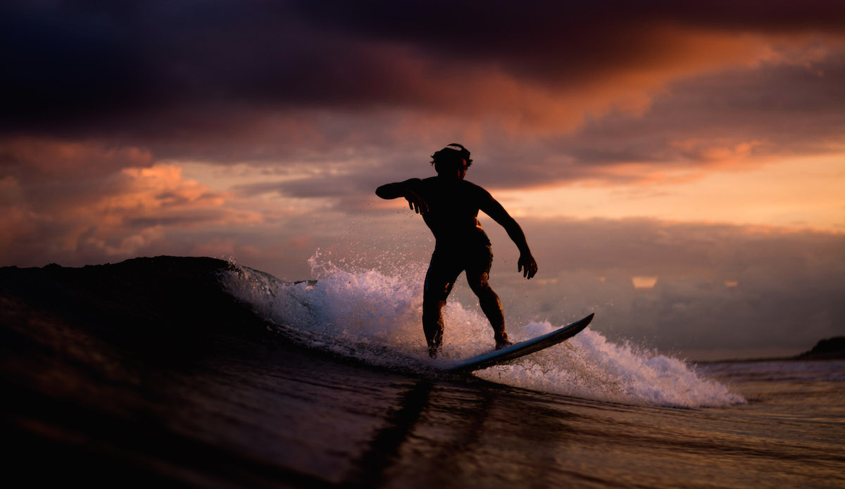 Danny Jones pumping away into one the most beautiful sunsets I’ve ever witnessed.