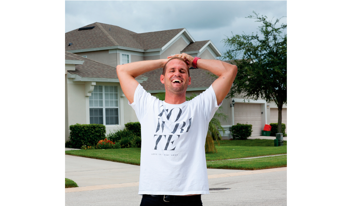 CJ Hobgood at home in Orlando, Florida. Photo: <a href=\"https://www.ruddyphoto.com/\"> Patrick Ruddy</a>