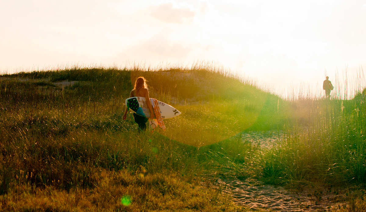 Kim Diggs - Morning sessions. Outer Banks, NC. Photo: <a href=\"https://www.ruddyphoto.com/\"> Patrick Ruddy</a>
