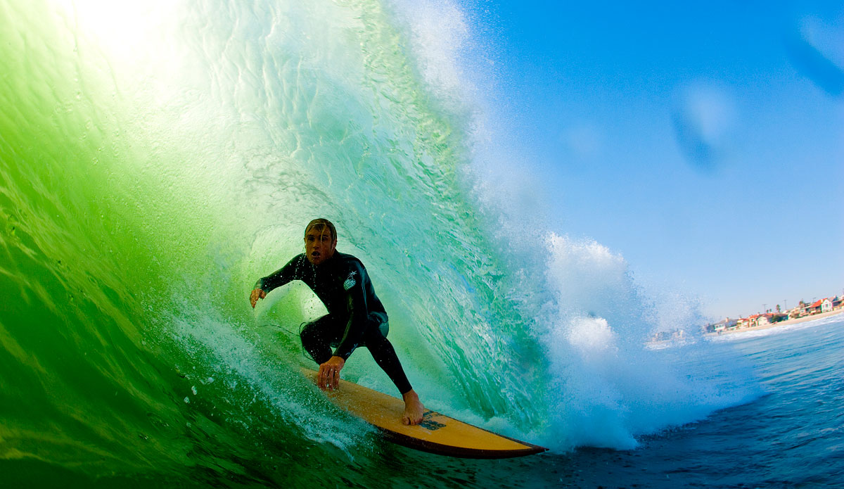 Punker Pat - Fire Swell. Newport Beach, CA. Photo: <a href=\"https://www.ruddyphoto.com/\"> Patrick Ruddy</a>