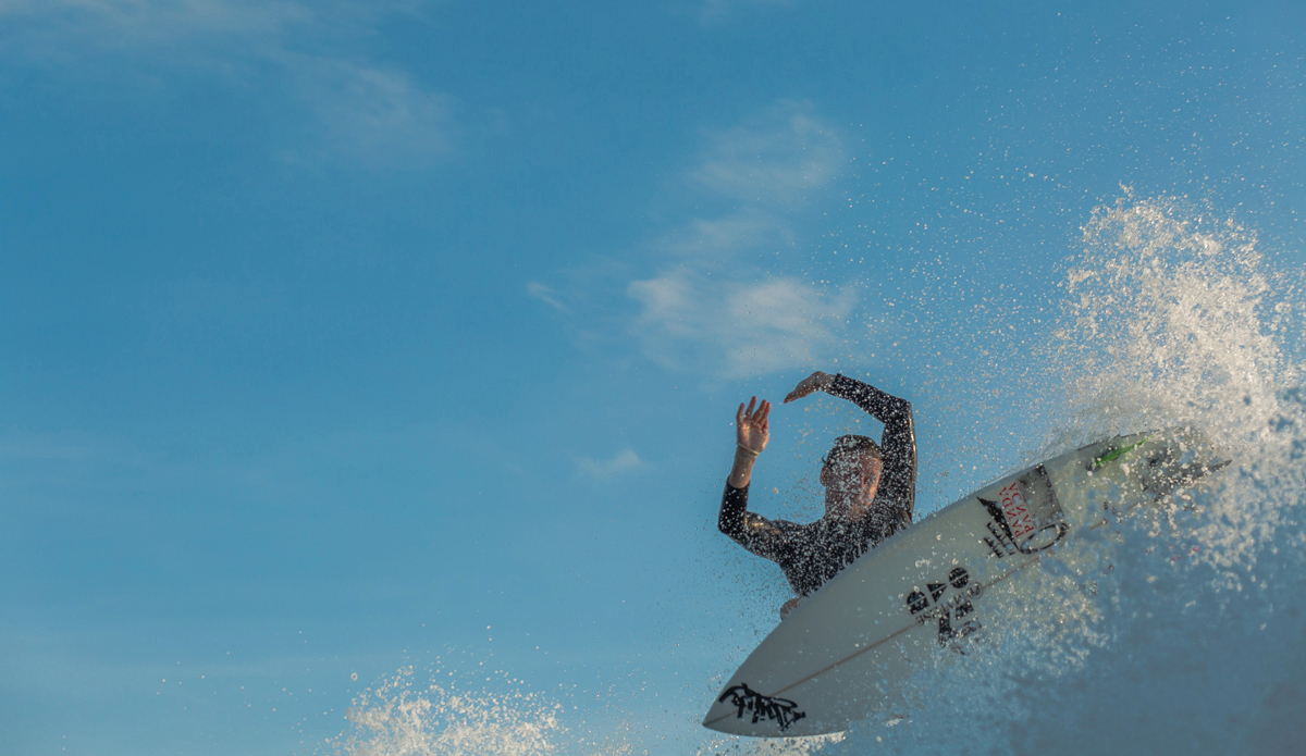 Freeing the fins with Jeffrey Myers.