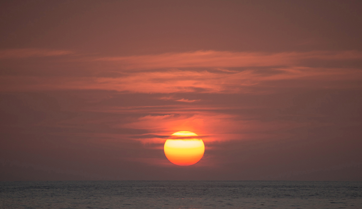 Sunset beauty heard around the world.