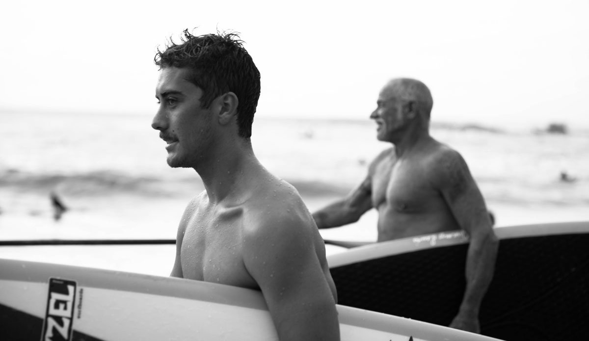 Koa and Eddie.  Photo: Jeremy Searle