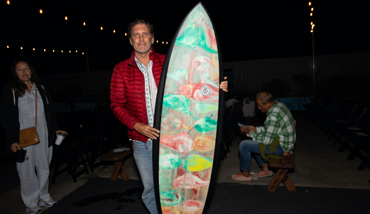 Winner of an eco surfboard by Ry Harris. Photo: <a href=\"https://www.instagram.com/aikersss/\">Aika Lau</a>