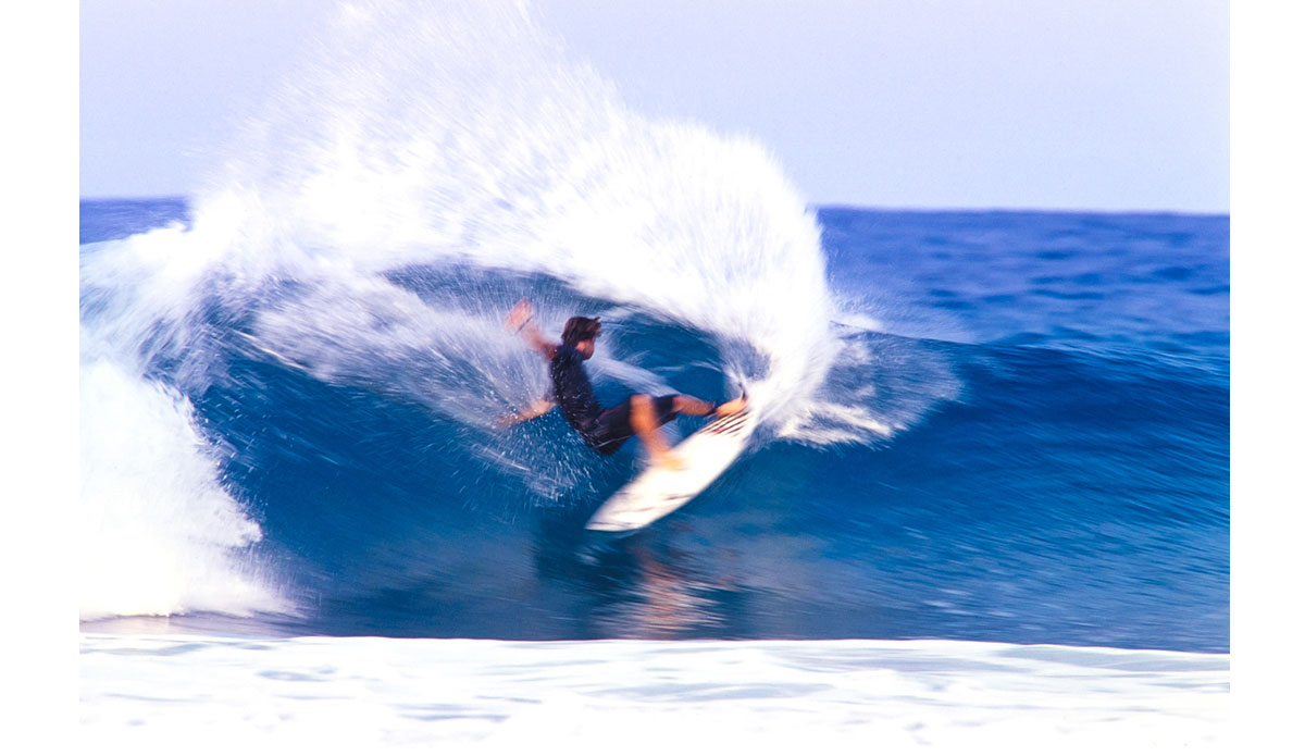 Along with looking for unique angles, I was starting to experiment more with motion blurs in action shots.  Again, this can be a bit of trial and error with film, which can get expensive.  Luckily for me, Surfer was flowing me film and processing, which can incur costs that add up very quick.  This image is of Timmy Curran on a trip we did to the Dominican Republic in 2005. Photo: <a href=\"http://anthonyghigliaprints.com/\">Anthony Ghiglia</a>