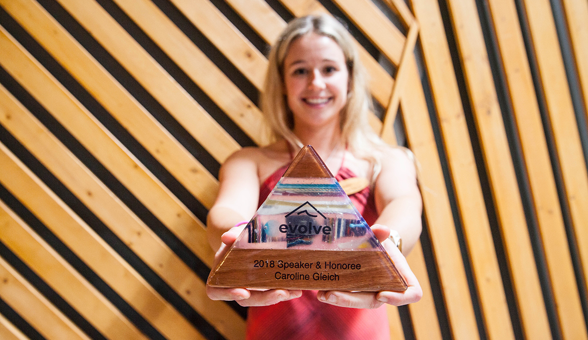 Caroline Gleich\'s powerful talk on cyber bullying captivated the audience. 
Photo: Aika Lau 