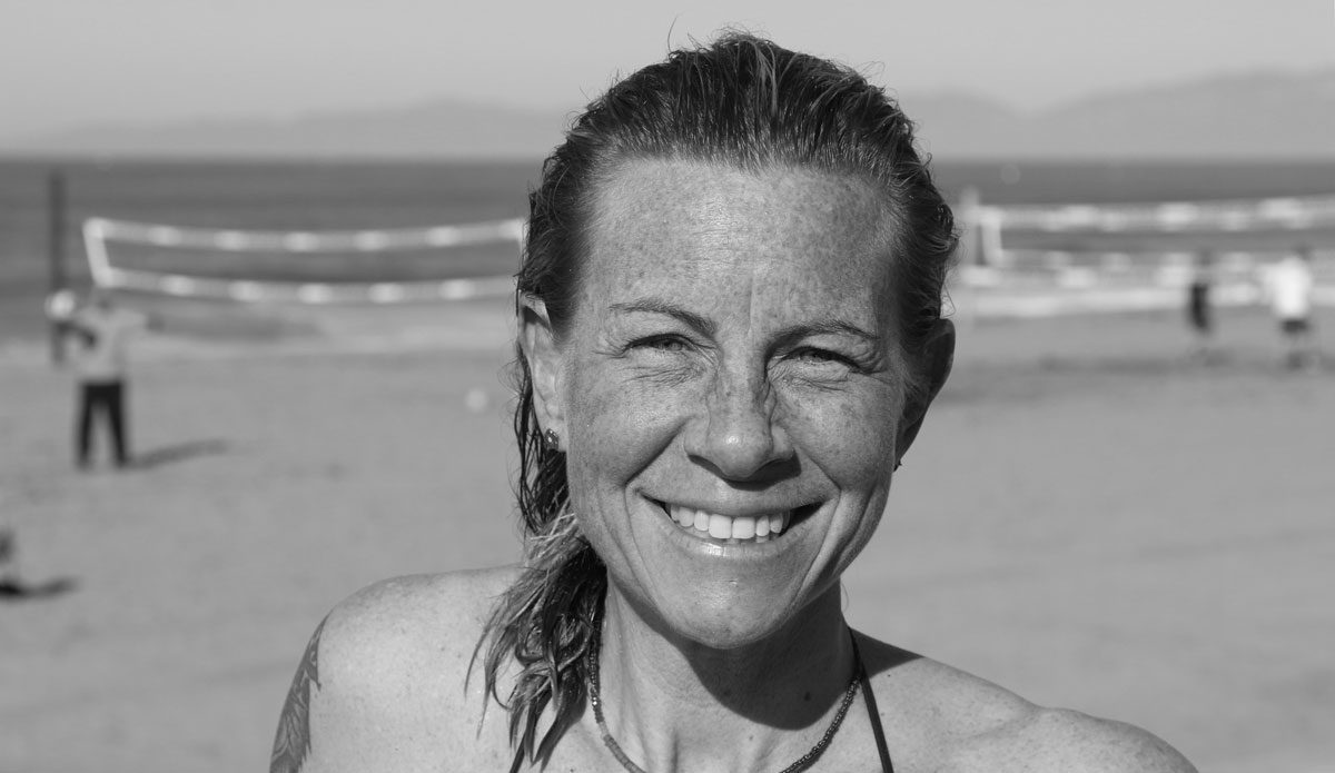 Stephanie Pasakarnis: 42; Freelance Artist; Marina Del Rey, CA - \"I feel like over the past few years I’ve been meeting more women to surf with. Lately, I feel like there’s more and more women doing it and that kind of makes it really nice for me. They are really positive women here. It’s nice to have that energy.” Photo: Dunn