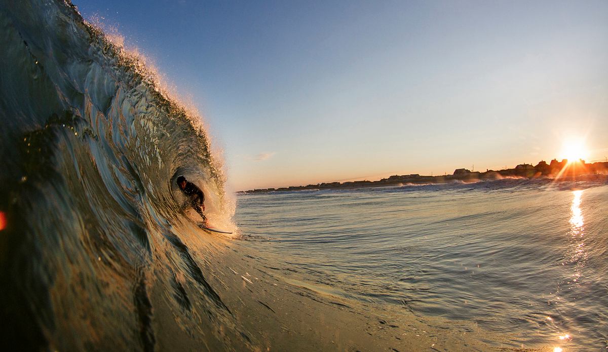 Sam Seeland catching some shade from a beautiful sunset. Photo: <a href=\"https://www.davenilsenphotography.com\">DavidNilsenPhotography.com</a>