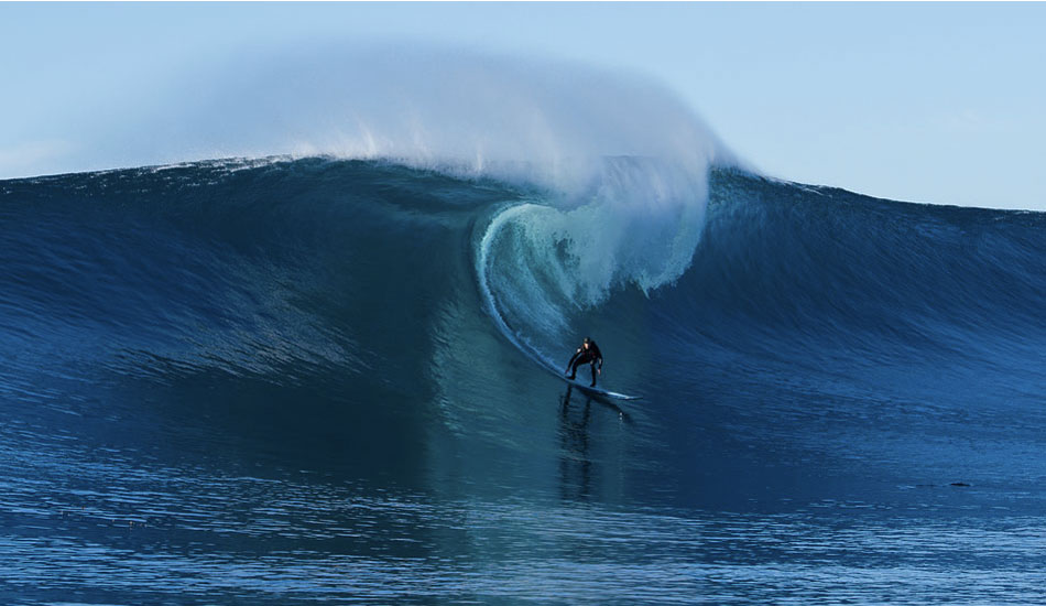 Greg was greeted with near-perfection on his first trip back to Cortes Bank after a near-drowning experience. Photo: <a href=\"https://www.mavsurfer.com\">Frank Quirarte</a>