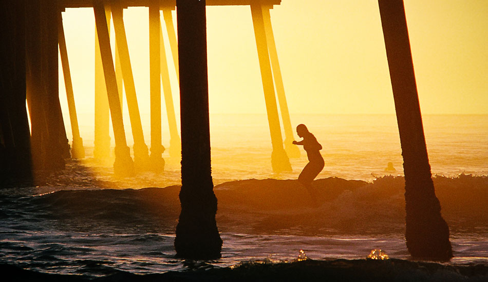 This image was shot back when I only had a film camera. I remember snapping a few frames of this unidentified girl as she cruised under the pier with style and grace. Weeks later was when I realized how special that moment really was. Photo: <a href= \"https://molyneuxphoto.com/\">Jean Paul Molyneux</a>