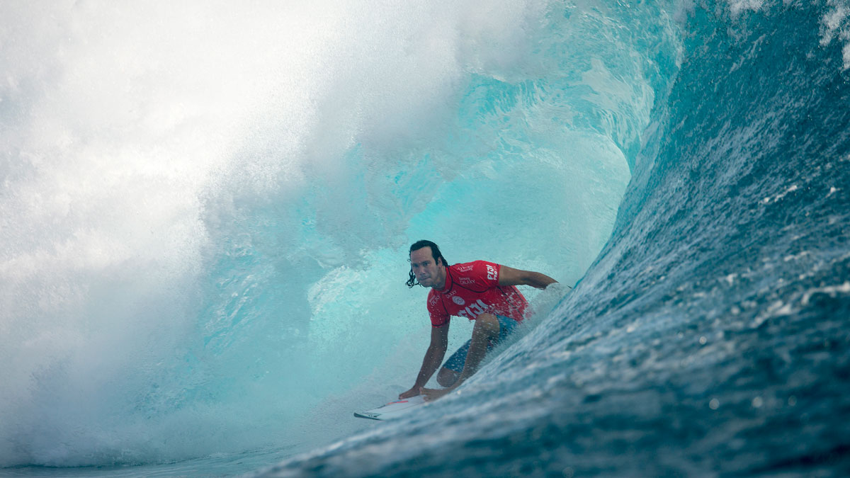 Jordy Smith was round one\'s highest scoring heat winner, Fiji Pro 2014, Association of Surfing Professionals World Championship Tour. Photo: <a href=\"https://www.aspworldtour.com/\">ASP/Robertson