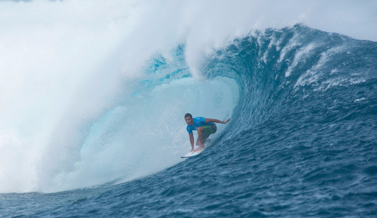 Julian Wilson winning Round 4 and into the Quarterfinals at the Fiji Pro. Photo: <a href=\"https://www.worldsurfleague.com/\">WSL/Robertson</a>
