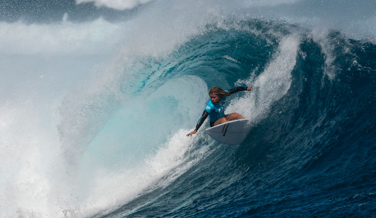 Paige Hareb putting it on rail. Photo: <a href=\"https://www.aspworldtour.com/\">ASP</a>