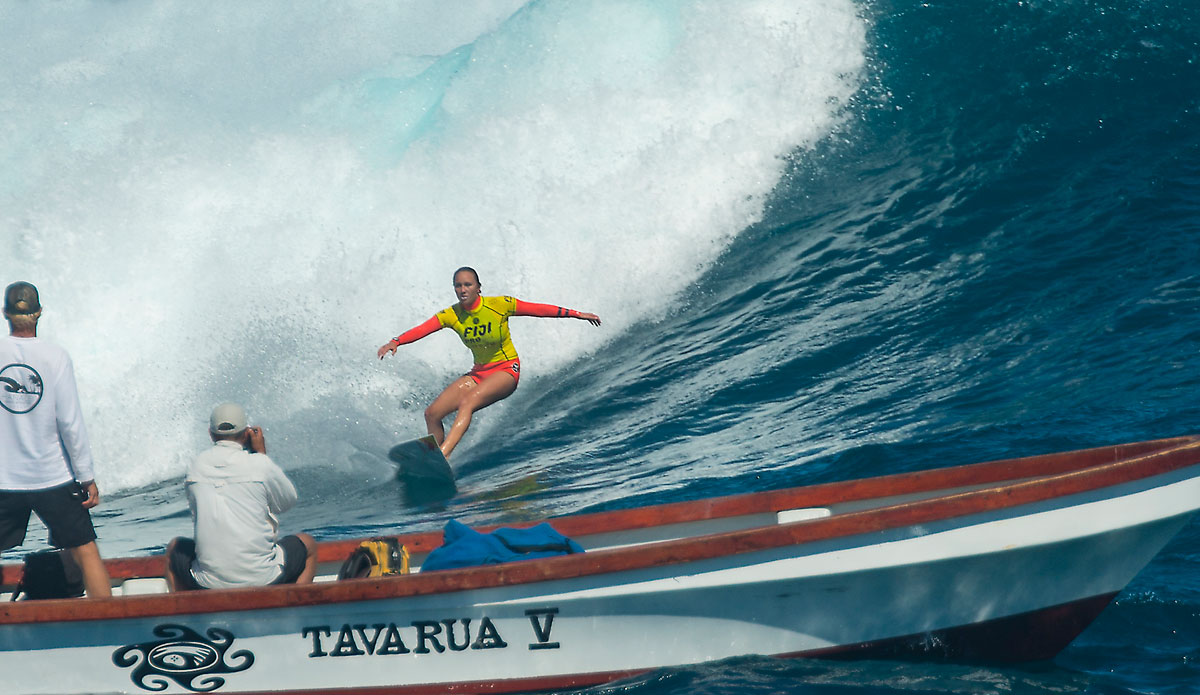 World number 1 Carissa Moore looked hard for a win, but Fitzgibbons didn\'t let her find one. Photo: <a href=\"https://www.aspworldtour.com/\">ASP</a>