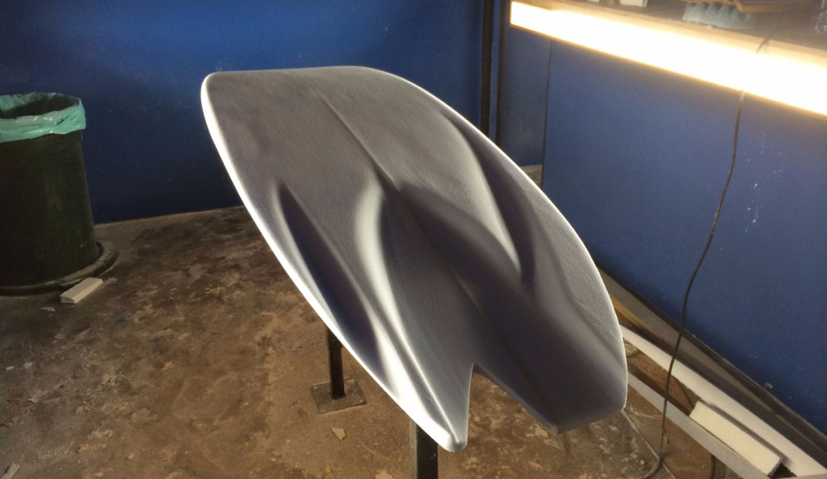 Derek Hynd\'s finless shapes are strange, to say the least–and challenging to shape. Photo: <a href=\"https://instagram.com/alaia_diy/\">Alia DIY</a>