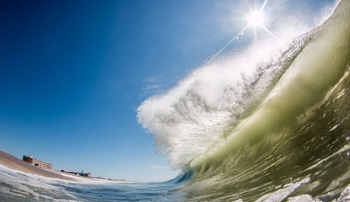 This was Cristobal flaring out. The swell was coming in heavy and some serious backwash was happening. Reminded me of The Wedge in Newport Beach, CA. These waves were just flaring out so far, it was unreal to experience. Photo: <a href=\"https://chank-photography.tumblr.com/\"> Matt Ciancaglini</a>