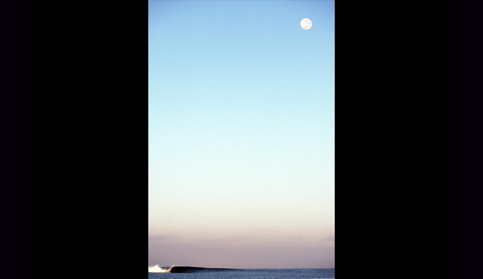 July 2000 - The moon sets in the early morning over a surf break lineup on the Indonesian island of Sumbawa. Image: <a href=\"https://stevefitzpatrick.com/\" target=\"_blank\">Fitzpatrick</a>  