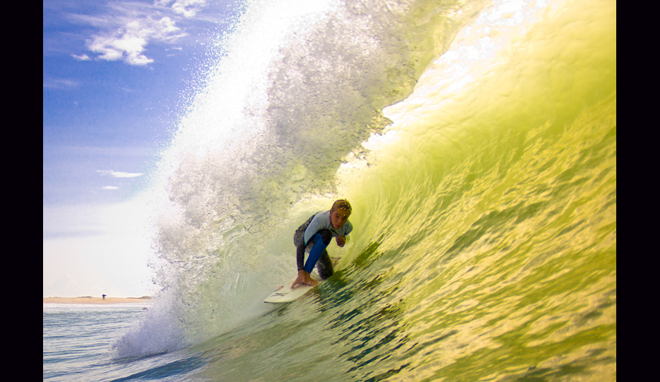 2012. Addison Miles finding a little shelter during Hurricane Sandy. Photo: <a href=\"https://www.chrisfrickphotography.com/\" target=_blank>Chris Frick</a>