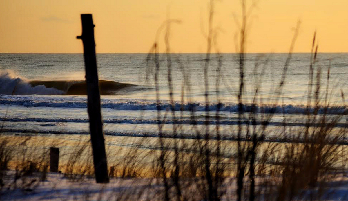 Winter dawn patrol. For as brutally cold winter gets here in NJ, to a hardcore northeast surfer, it’s the best time of the year. Here’s a common dawn patrol winter view.  Thomas Larney