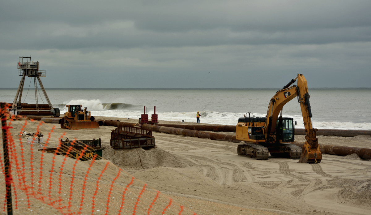 Temporary gold mine. Sometimes temporary set ups turn into gold mines. I can’t wait to see this place light up when we get a real solid swell.  Thomas Larney