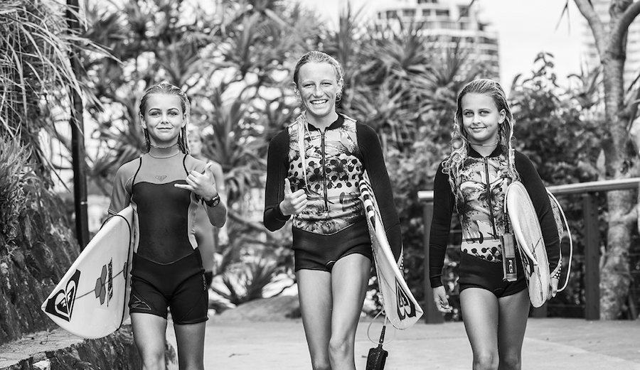 Zahlia Short, Cali Barrett, Shyla Short. Photo: Fran Miller