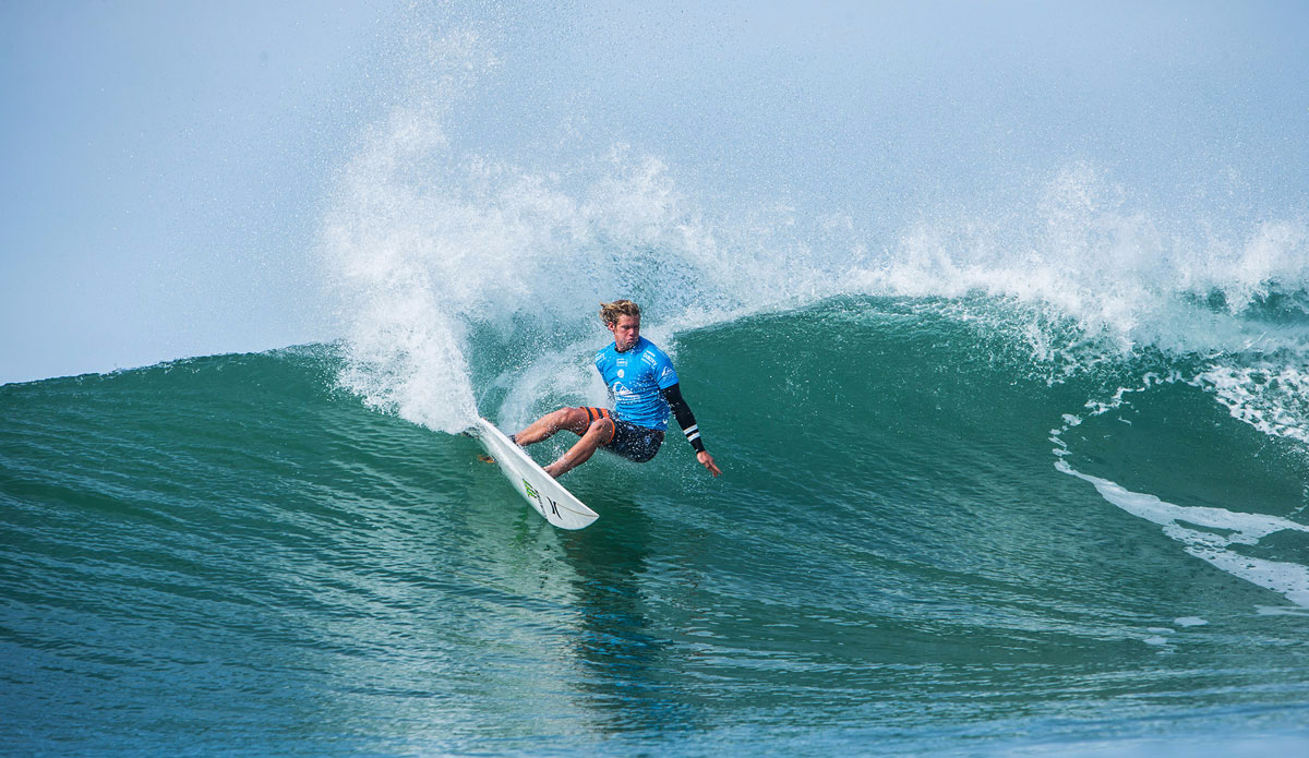 John John Florence at the Quiksilver Pro France. Photo: <a href=\"https://www.worldsurfleague.com/\">WSL</a>/<a href=\"https://instagram.com/damien_poullenot/\">Damien Poullenot</a>