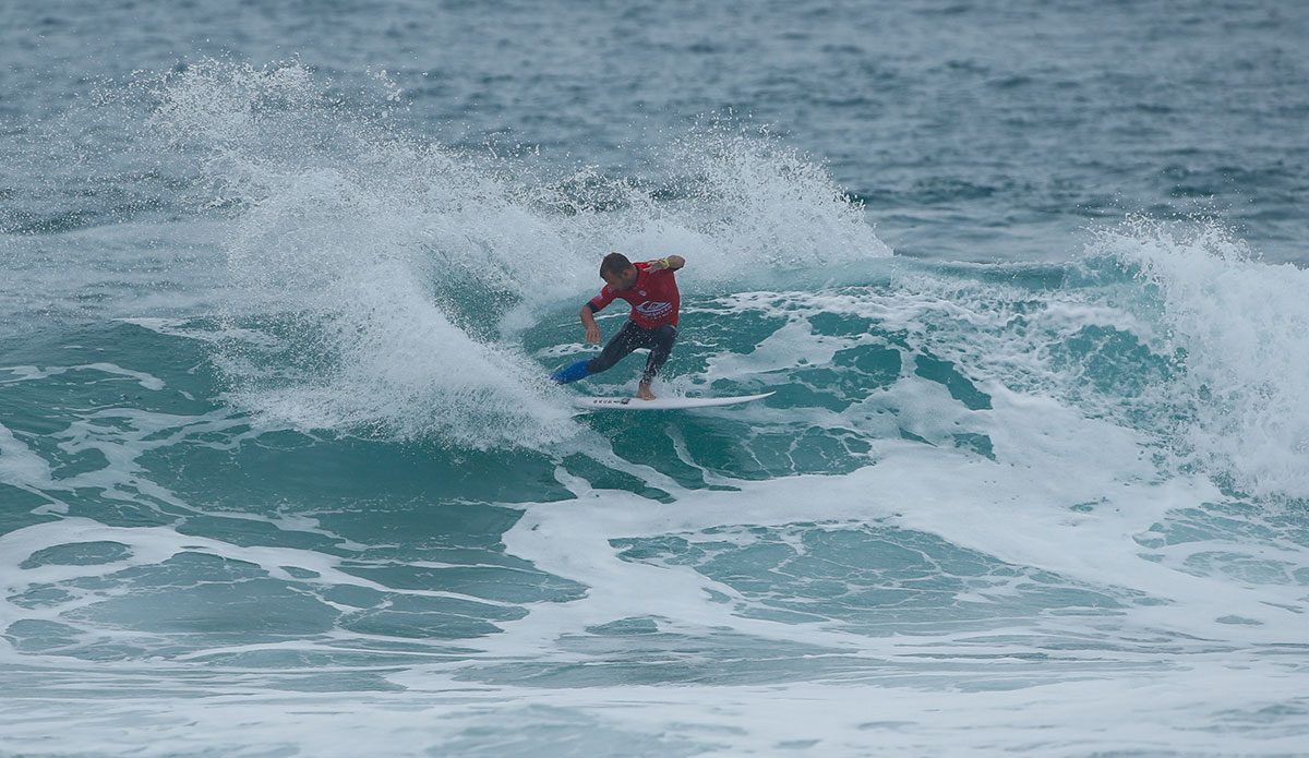 Josh Kerr. Image:<a href=\"https://www.instagram.com/damien_poullenot/\">Poullenot</a>/<a href=\"https://www.worldsurfleague.com/\">WSL</a>